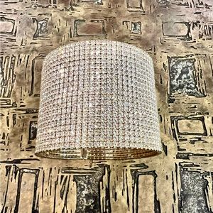 Swarovski crystal wide gold cuff. Beautiful and brand new.